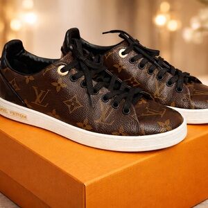 Louis Vuitton Dark Brown Monogram Sneakers